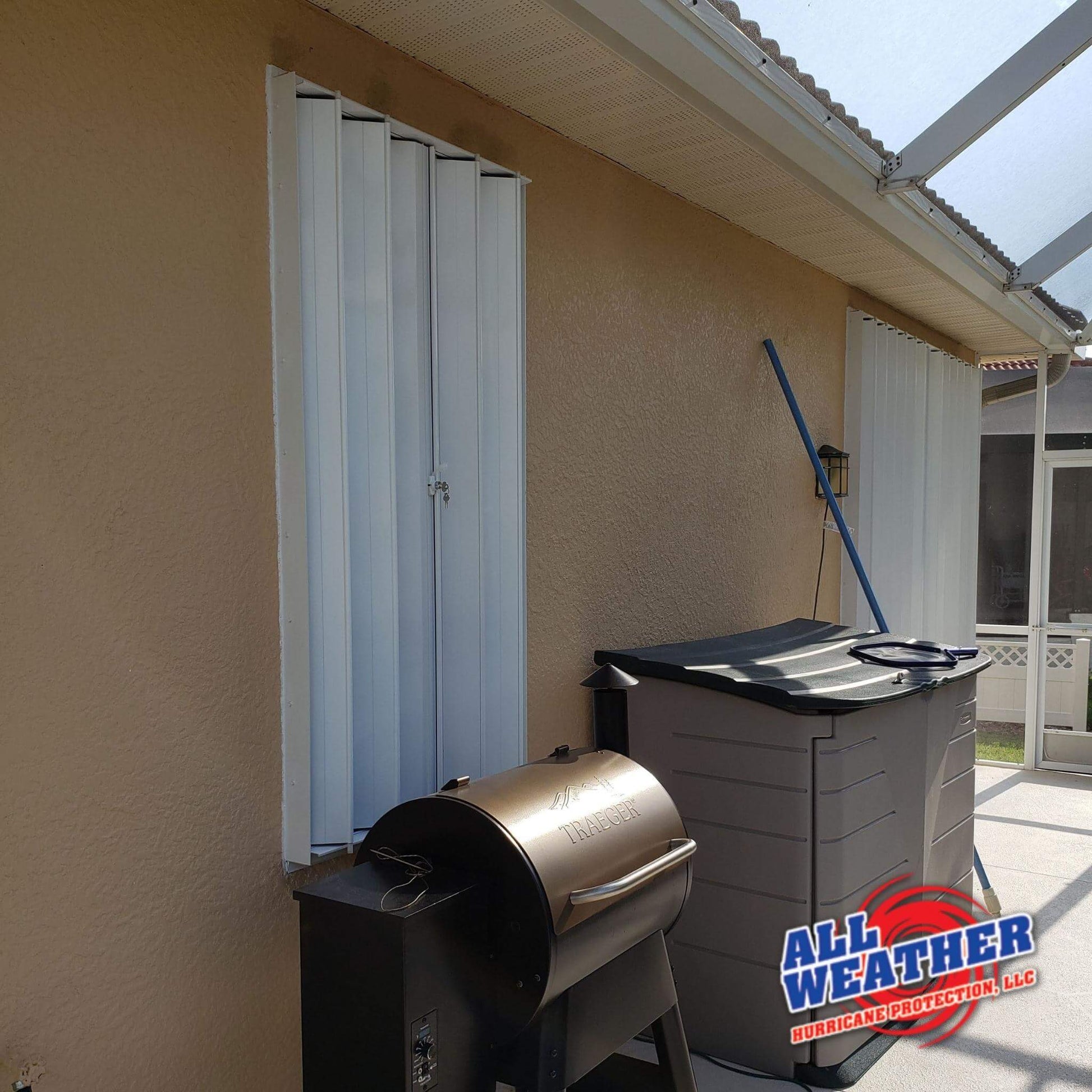 ACCORDION HURRICANE SHUTTERS - All Weather Hurricane Protection LLC.